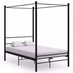 VidaXL 325057, Black, 126 cm, 2.08 m, 2.01 m, 1200 x 2000 mm, 1 pc(s)