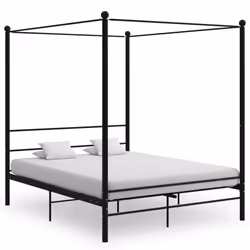 VidaXL 325063, Black, 166 cm, 2.08 m, 2.01 m, 1600 x 2000 mm, 1 pc(s)