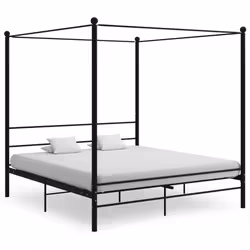 VidaXL 325066, Black, 186 cm, 2.08 m, 2.01 m, 1800 x 2000 mm, 1 pc(s)