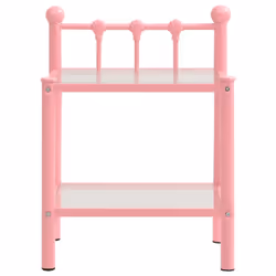 VidaXL 325079 nightstand/bedside table Pink, Transparent