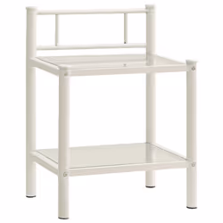 VidaXL 325090, Transparent, White, Glass, Metal, 450 mm, 345 mm, 605 mm, 1 pc(s)