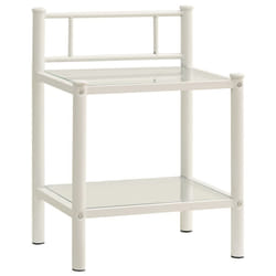 VidaXL 325090 nightstand/bedside table Transparent, White