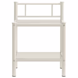 VidaXL 325090 nightstand/bedside table Transparent, White