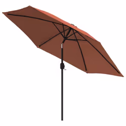 vidaXL Outdoor Parasol with Metal Pole Terracotta 300 cm Patio Home Umbrella - Additional view 2