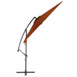vidaXL Cantilever Garden Parasol with Aluminium Pole Umbrella Terracotta
