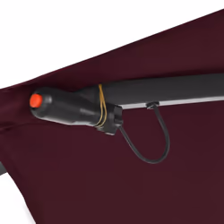 vidaXL Cantilever Garden Parasol with LED Lights Outdoor Umbrella Bordeaux Red - Additional view 4