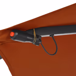 vidaXL Cantilever Umbrella with LED Lights Terracotta 350 cm Outdoor Umbrella - Additional view 4