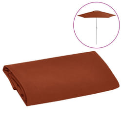 vidaXL Replacement Fabric for Outdoor Parasol Terracotta Sunshade Garden Patio