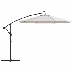 vidaXL Replacement Fabric for Cantilever Umbrella Sand White Sunshade Garden - Additional view 4