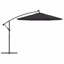 vidaXL Replacement Fabric for Cantilever Umbrella Black Sunshade Garden Patio - Additional view 4