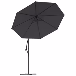 vidaXL Replacement Fabric for Cantilever Umbrella Black Sunshade Garden Patio - Additional view 5
