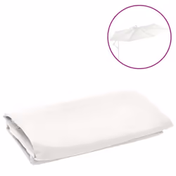 vidaXL Replacement Fabric for Cantilever Umbrella Sand White Sunshade Garden