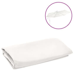vidaXL Replacement Fabric for Cantilever Umbrella Sand White Sunshade Garden