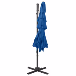 vidaXL 4-Tier Garden Parasol with Aluminium Pole Outdoor Umbrella Azure Blue - Additional view 5