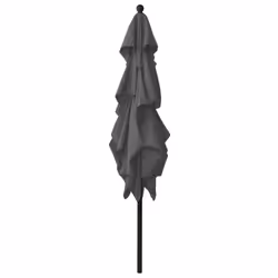 vidaXL 3-Tier Garden Parasol with Aluminium Pole Outdoor Umbrella Anthracite