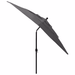 vidaXL 3-Tier Garden Parasol with Aluminium Pole Outdoor Umbrella Anthracite - Additional view 4