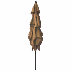 vidaXL 3-Tier Garden Parasol with Aluminium Pole Canopy Outdoor Umbrella Taupe