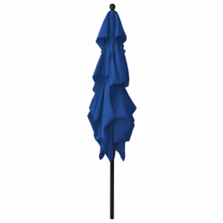 vidaXL 3-Tier Garden Parasol with Aluminium Pole Outdoor Umbrella Azure Blue