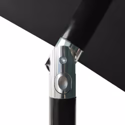 vidaXL 3-Tier Garden Parasol with Aluminium Pole Canopy Outdoor Umbrella Black - Additional view 5
