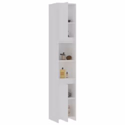 vidaXL Bathroom Furniture Set 3 Piece White Engineered Wood Washroom Cabinet - Additional view 7