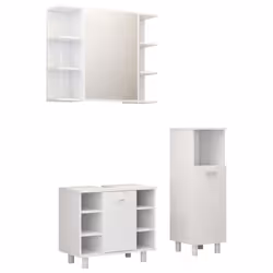 VidaXL 3056943, White, Wood, 600 mm, 320 mm, 535 mm, 80 cm