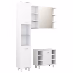 VidaXL 3056952, White, Wood, 600 mm, 320 mm, 535 mm, 80 cm