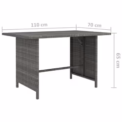 VidaXL 313497 outdoor bench Rattan, Steel - Additional view 4