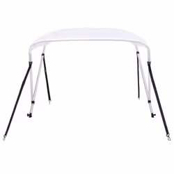 vidaXL 2 Bow Bimini Top White 150x120x110 cm Boat Storage Cover Canopy Awning