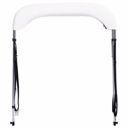 vidaXL 2 Bow Bimini Top White 180x150x110 cm Boat Storage Cover Canopy Awning
