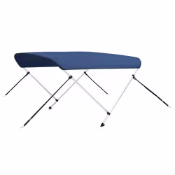 vidaXL 2 Bow Bimini Top Navy Blue 150x120x110 cm Boat Storage Canopy Awning