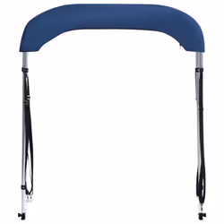 vidaXL 2 Bow Bimini Top Navy Blue 150x120x110 cm Boat Storage Canopy Awning - Additional view 5