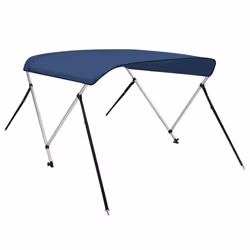 vidaXL 2 Bow Bimini Top Navy Blue 180x130x110 cm Boat Storage Canopy Awning - Additional view 7