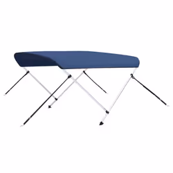 vidaXL 2 Bow Bimini Top Navy Blue 180x150x110 cm Boat Storage Canopy Awning - Additional view 5