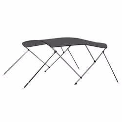 vidaXL 3 Bow Bimini Top Anthracite 183x160x137 cm Boat Storage Canopy Awning - Additional view 2