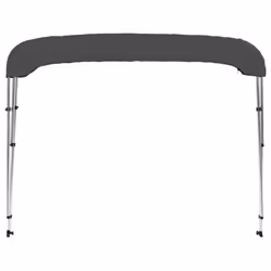 vidaXL 3 Bow Bimini Top Anthracite 183x196x137 cm Boat Storage Canopy Awning