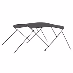 vidaXL 3 Bow Bimini Top Anthracite 183x196x137 cm Boat Storage Canopy Awning - Additional view 6