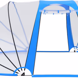 vidaXL Pool Dome Oval 530x410x205 cm Swimming Pool Cover Tent Spa Accessory - Additional view 4