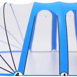 vidaXL Pool Dome Oval 620x410x205 cm Swimming Pool Cover Tent Spa Accessory - Additional view 5