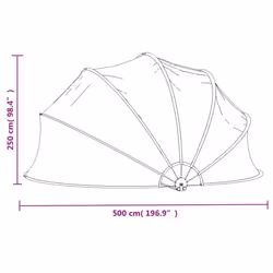vidaXL Pool Dome Built in Above Ground Swimming Pool Cover Tent Accessory - Additional view 10