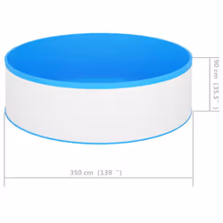 vidaXL Splasher Pool White Outdoor Inflatable Above Ground Swimming Pool Spa - Additional view 3