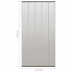vidaXL Insect Door Screen with 5-Piece Mesh Curtain Black 120x240 cm Indoor