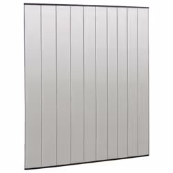 vidaXL Insect Door Screen with 10-Piece Mesh Curtain Black 240x240 cm Indoor - Additional view 2