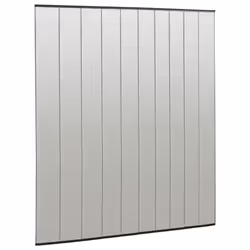 vidaXL Insect Door Screen with 10-Piece Mesh Curtain Black 240x240 cm Indoor - Additional view 8