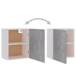 vidaXL 2x Kitchen Cabinets Concrete Grey Engineered Wood Storage Organiser - Additional view 5