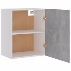 vidaXL 2x Kitchen Cabinets Concrete Grey Engineered Wood Storage Organiser - Additional view 6