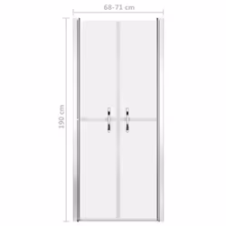 vidaXL Shower Door Frosted ESG 71x190 cm Enclosure Screen Bath Cabin Bathroom