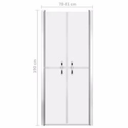 vidaXL Shower Door Frosted ESG 81x190 cm Enclosure Screen Bath Cabin Bathroom - Additional view 4