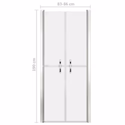 vidaXL Shower Door Frosted ESG 86x190 cm Enclosure Screen Bath Cabin Bathroom