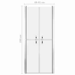 vidaXL Shower Door Frosted ESG 91x190 cm Enclosure Screen Bath Cabin Bathroom - Additional view 4