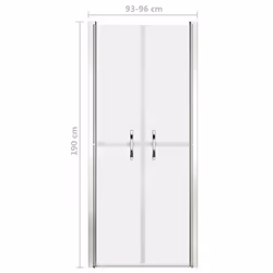 vidaXL Shower Door Frosted ESG 96x190 cm Enclosure Screen Bath Cabin Bathroom